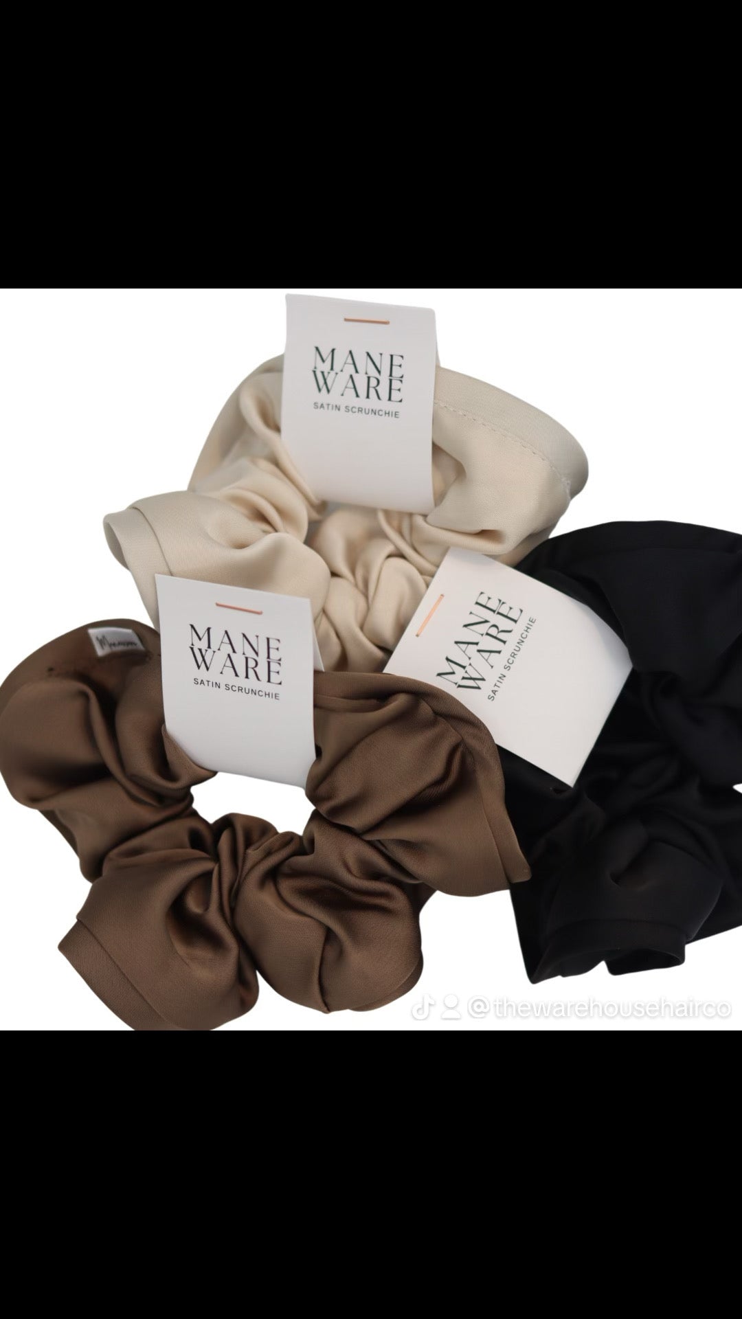 Wholesale Satin Scrunchie 6pack