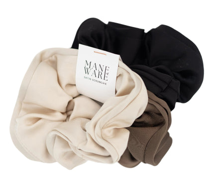 Maneware Satin Scrunchie 3 Pack